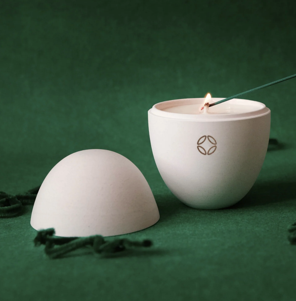 White Rice Egg Candle