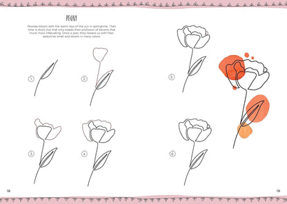 One-Line Drawing: Learn to Draw Florals, Portraits, and More Using a Single Line (15-Minute Drawing)