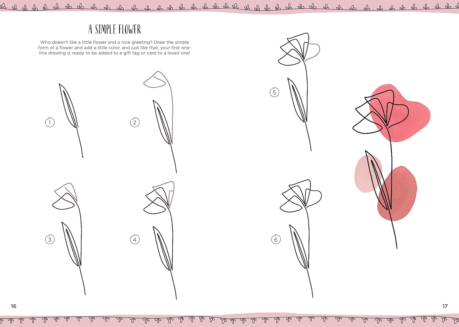 One-Line Drawing: Learn to Draw Florals, Portraits, and More Using a Single Line (15-Minute Drawing)