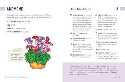 How to Grow Flowers in Small Spaces: An Illustrated Guide to Planning, Planting, and Caring for Your Small Space Flower Garden