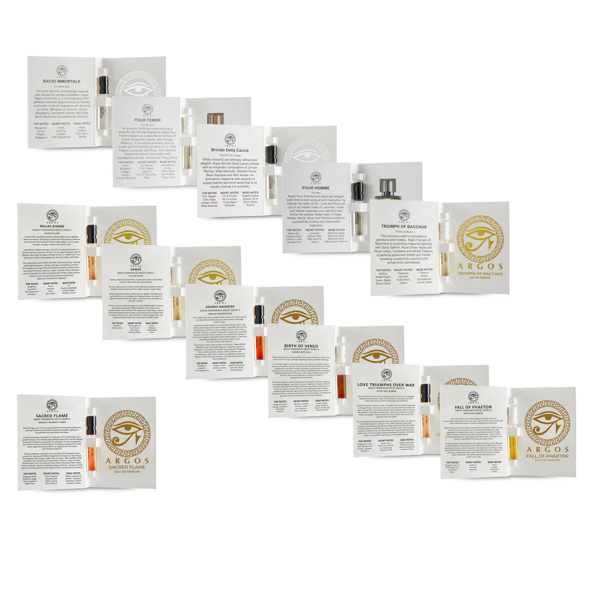 Argos SAMPLE PACK Of 12 Fragrances