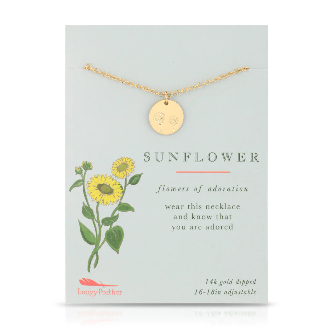 Botanical Necklace - Sunflower