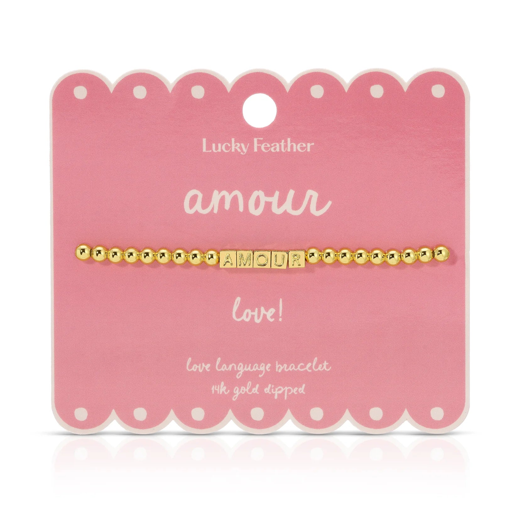 'Amour' Love Language Bracelet