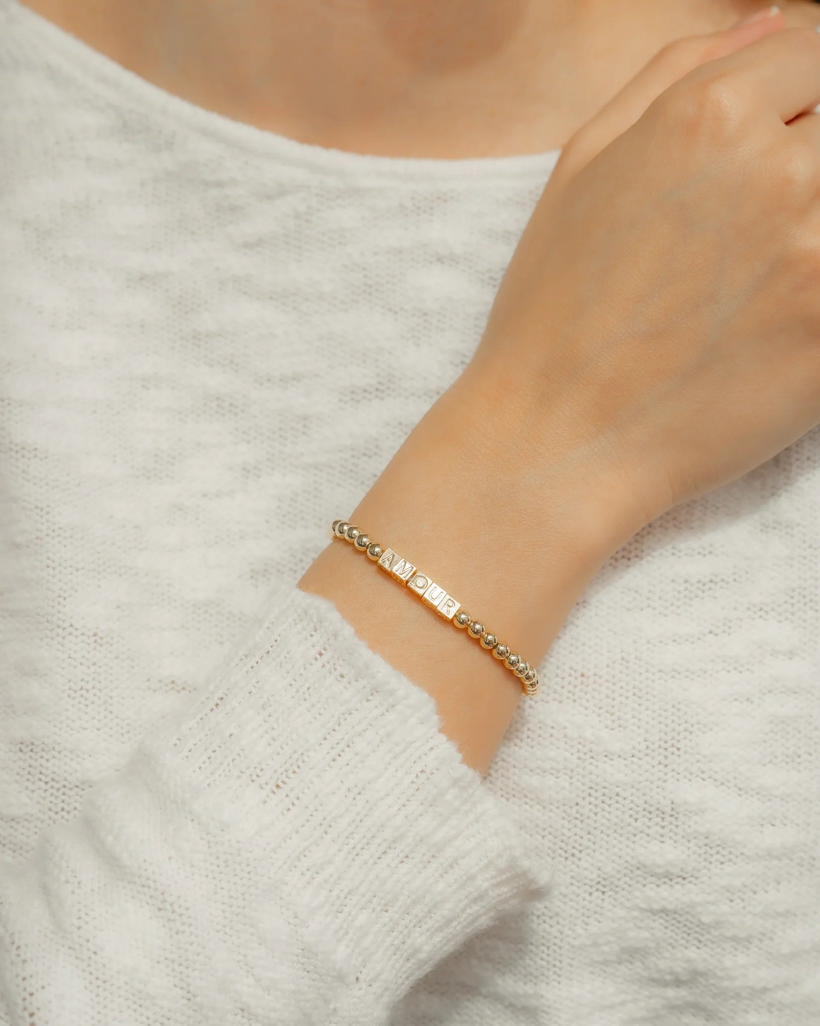 'Amour' Love Language Bracelet