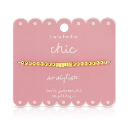 'Chic' Love Language Bracelet