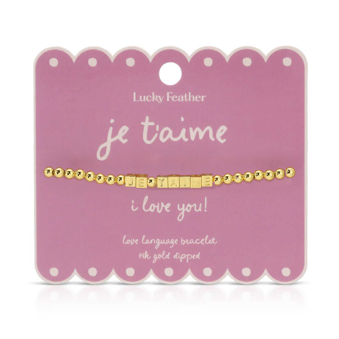Je T’aime Love Language Bracelet