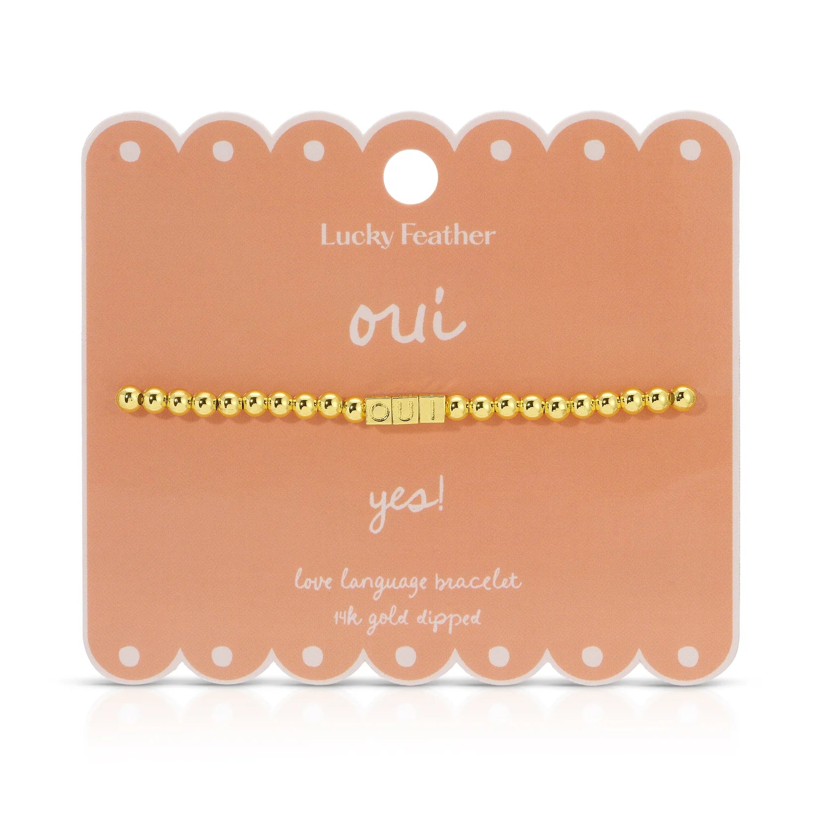 'Oui' Love Language Bracelet