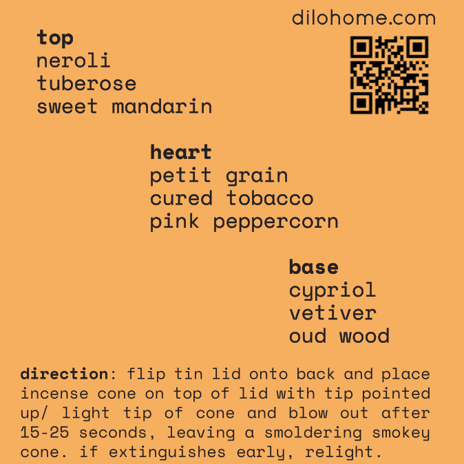Satsuma Oud Incense Cones - elsewhere Collection