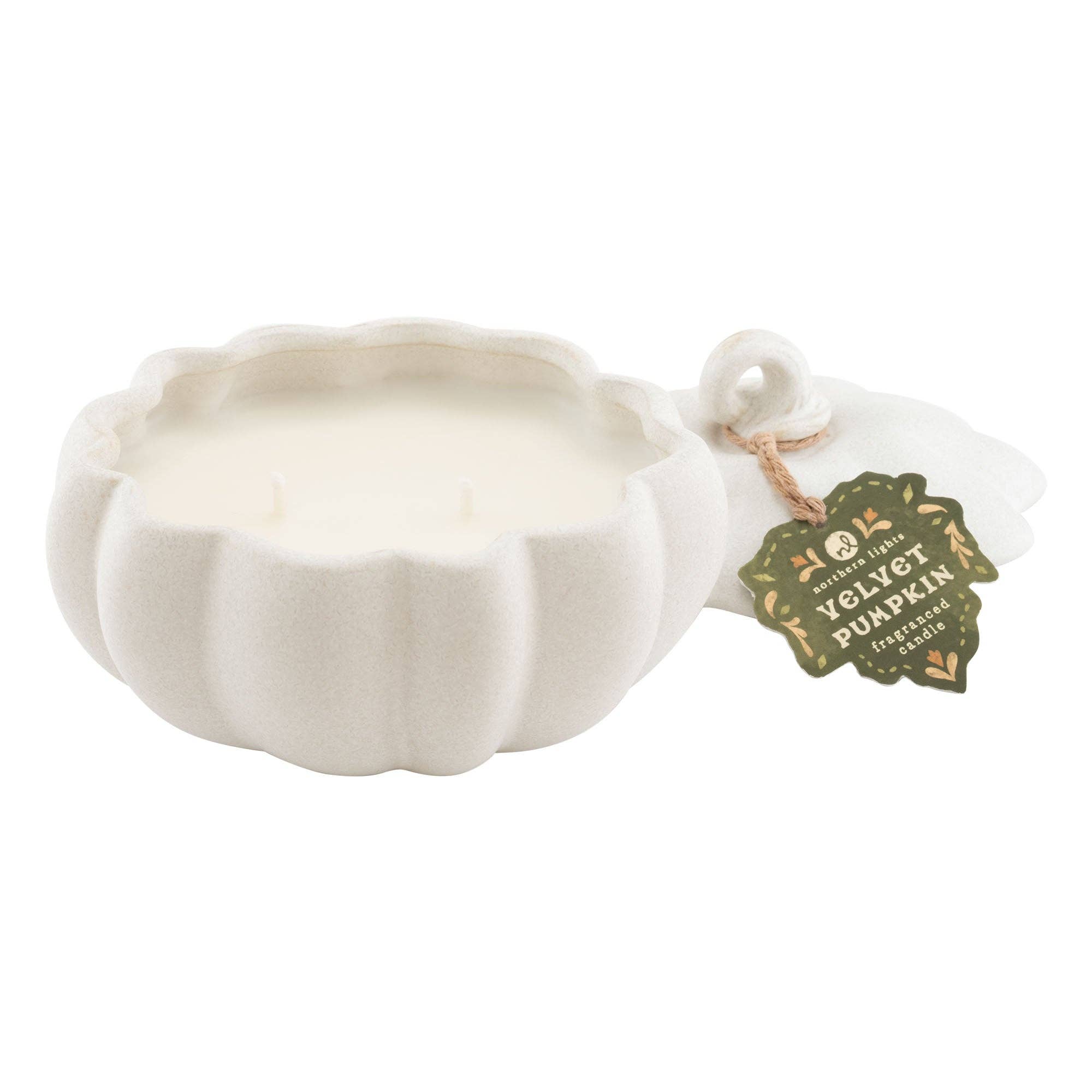 Grateful Glow Pumpkin Candles: White